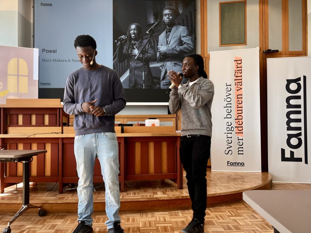 Poeterna Marx Makaru och Nasir Sarr